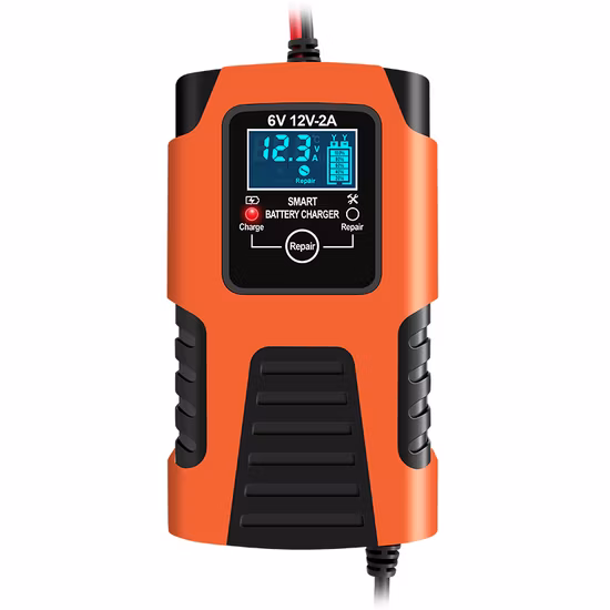 Automatic Car Motorcycle Battery Charger 12V 6V 2A Pulse Repair Lead Acid Battery Charger