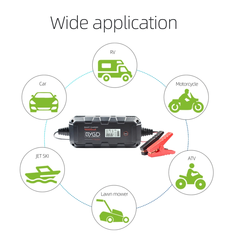 12V Quick Charging Car Battery Charging Motorcycle Charger Full Intelligent Automatic Repair Battery Charger